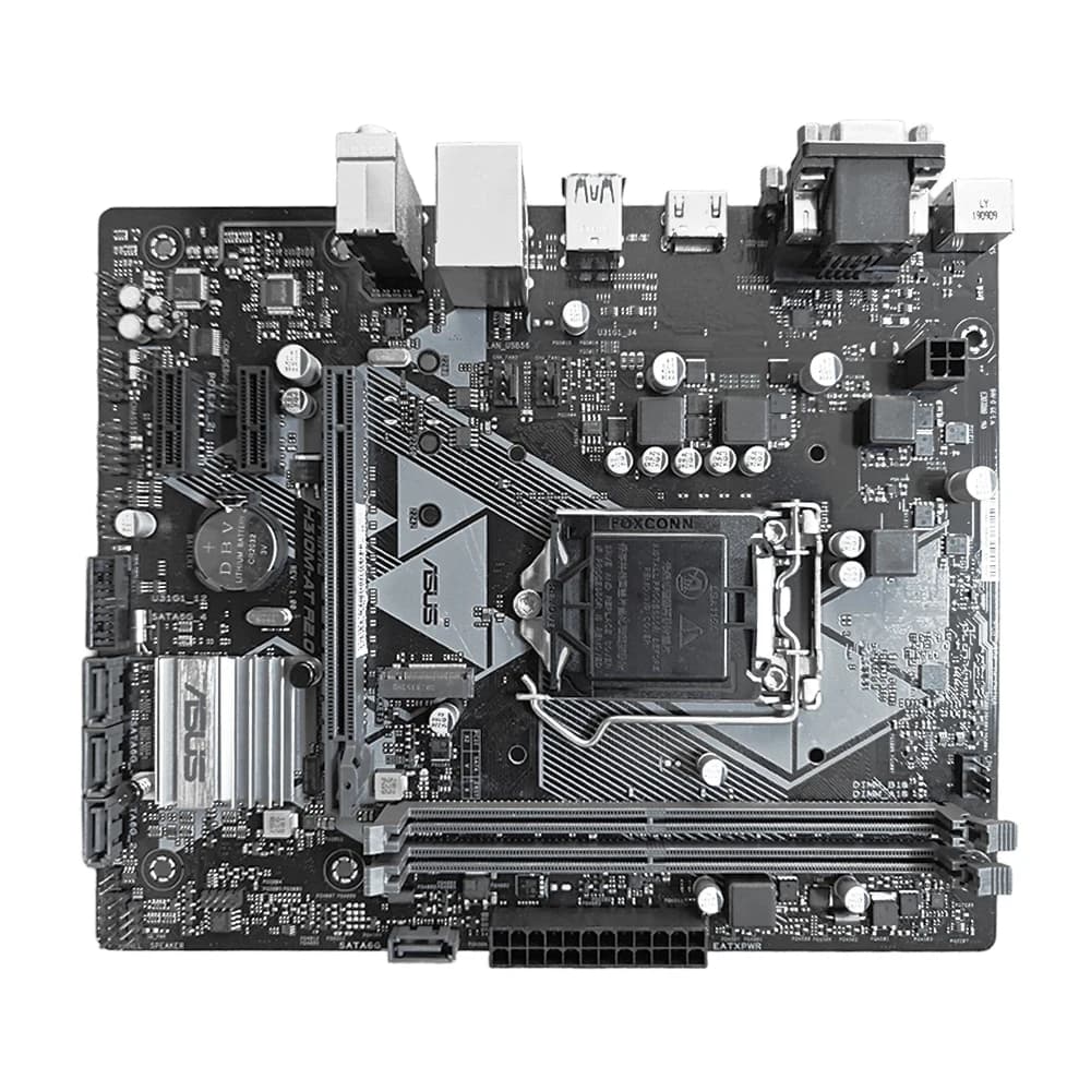 لوحة أم ASUS PRIME H310M-AT R2.0 بشريحة Intel H310 ومقبس LGA 1151DDR4 ودعم M.2 ومتوافقة مع معالجات Core i5-9400 وCore i5-9600 وCore i3-8300 - 3