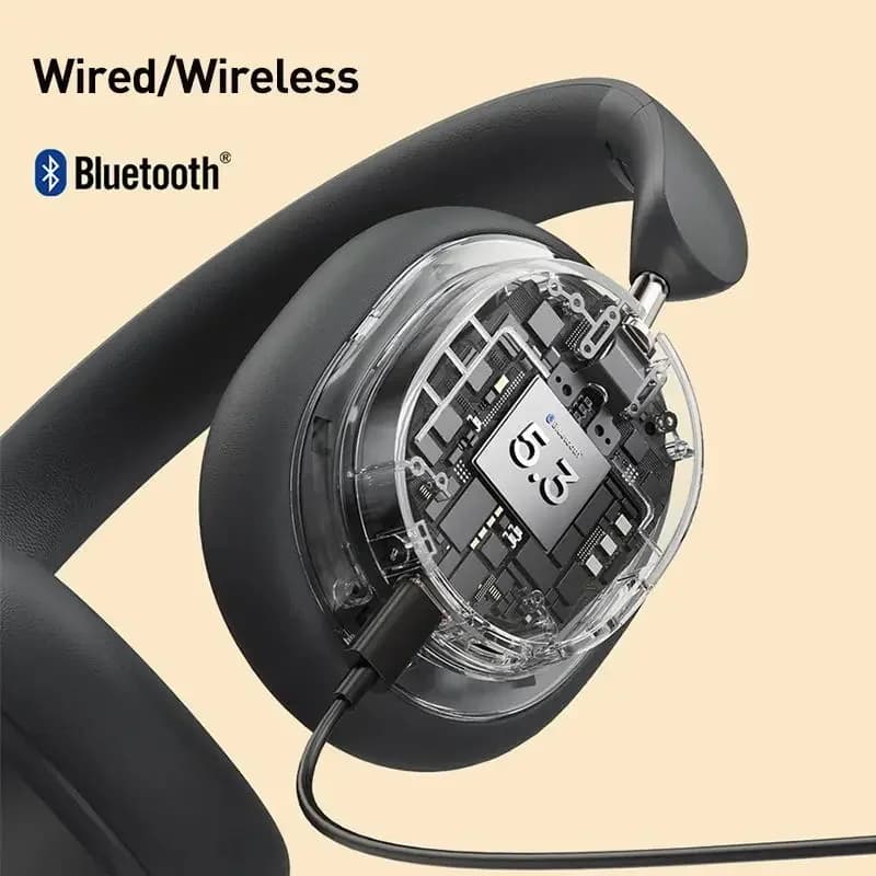 Baseus Bowie D05 Wireless Headphone Bluetooth 5.3 Earphone HIFI Level Headset 40mm Driver Foldable Over Ear Headphone 70H Time - 6