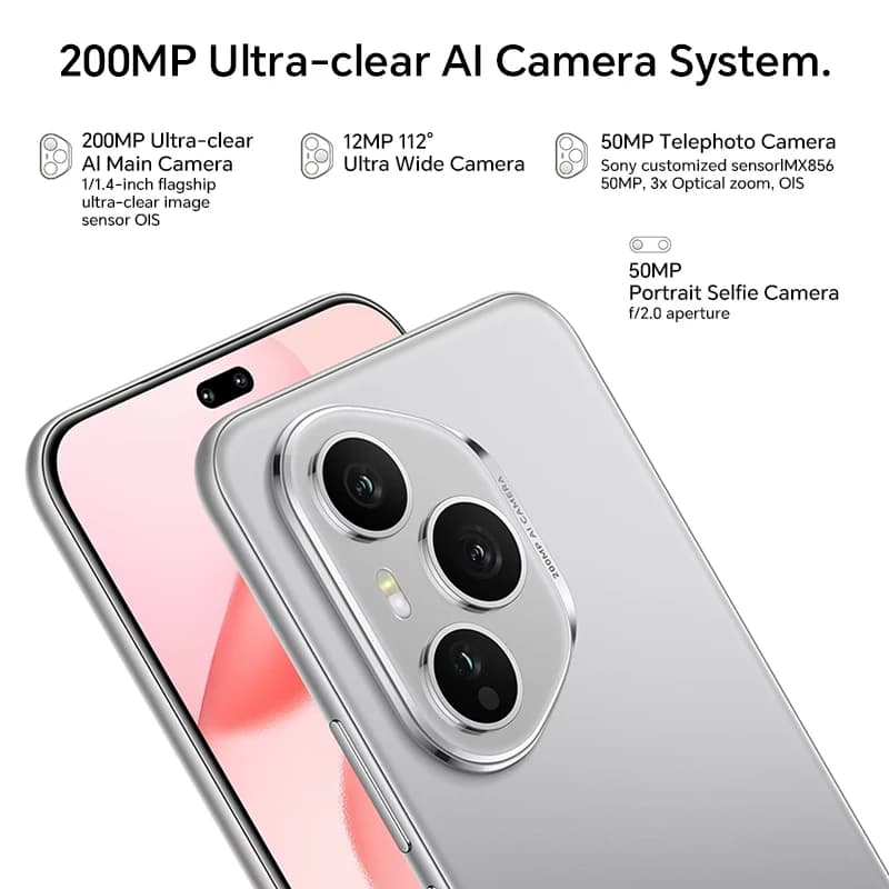 HONOR 400 Pro 5G Global Version 12GB+512GB Smartphone 200MP AI Main Camera 6.7'' AMOLED Screen 6000 mAh 100W Wired 50W Wireless - 3
