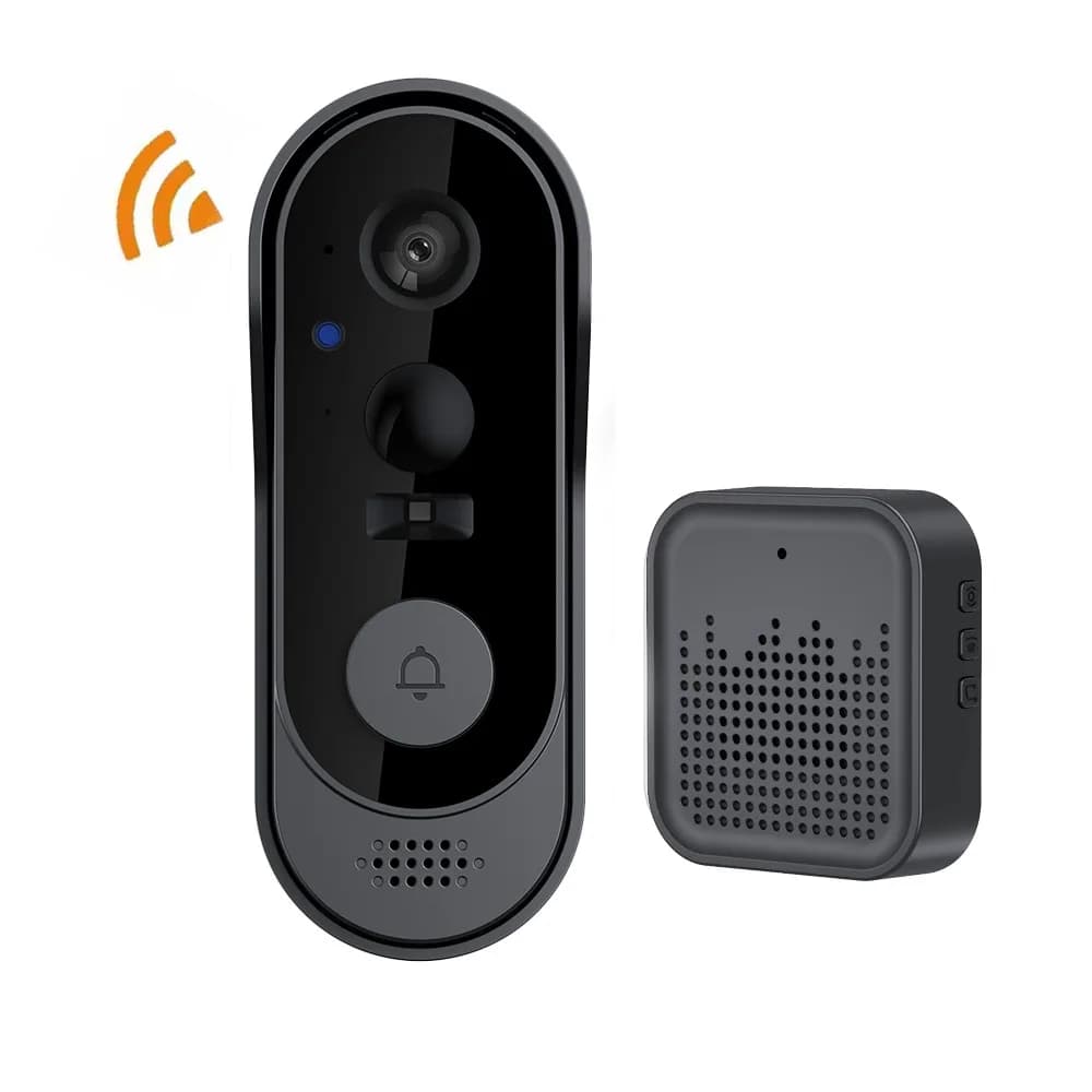 كاميرا جرس باب فيديو لاسلكي من Tuya WiFi، إنتركوم فيديو HD، حماية أمنية للمنزل الذكي مع رؤية ليلية للمكتب والمنزل - 5