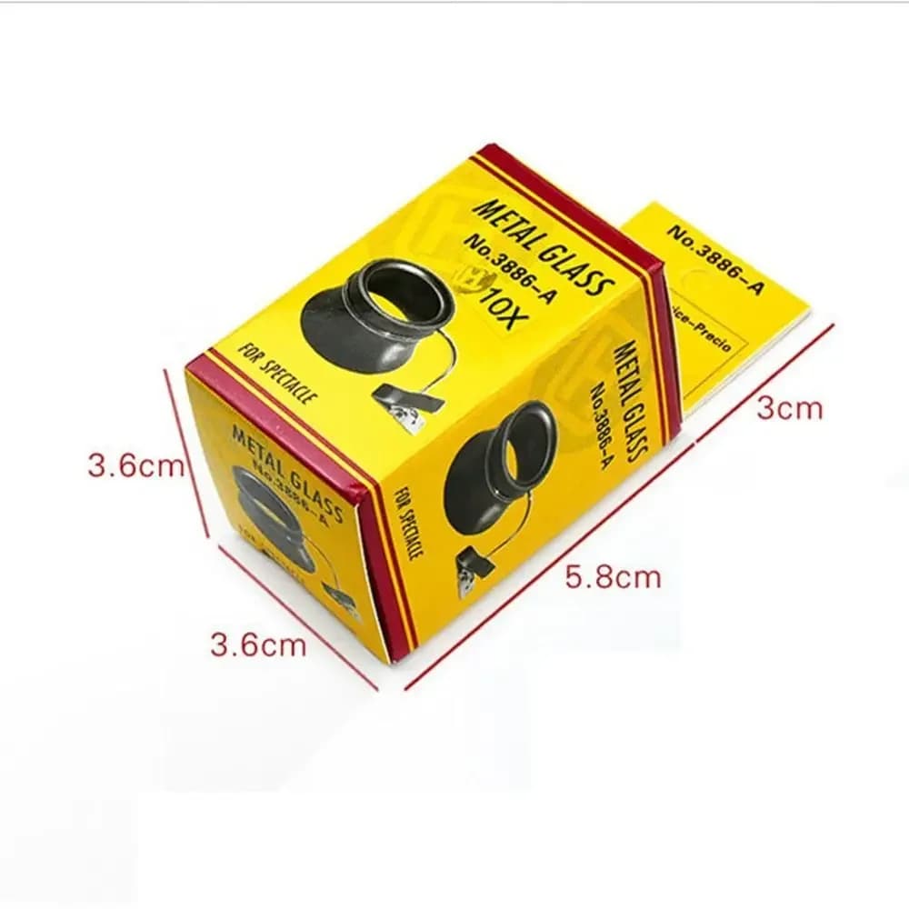 5X 10X 20X Eyeglass Magnifier Clip-On Eye Loupe Magnifying Lens Portable Eyepiece Process Operation Watchmakers Repair Tool - 5