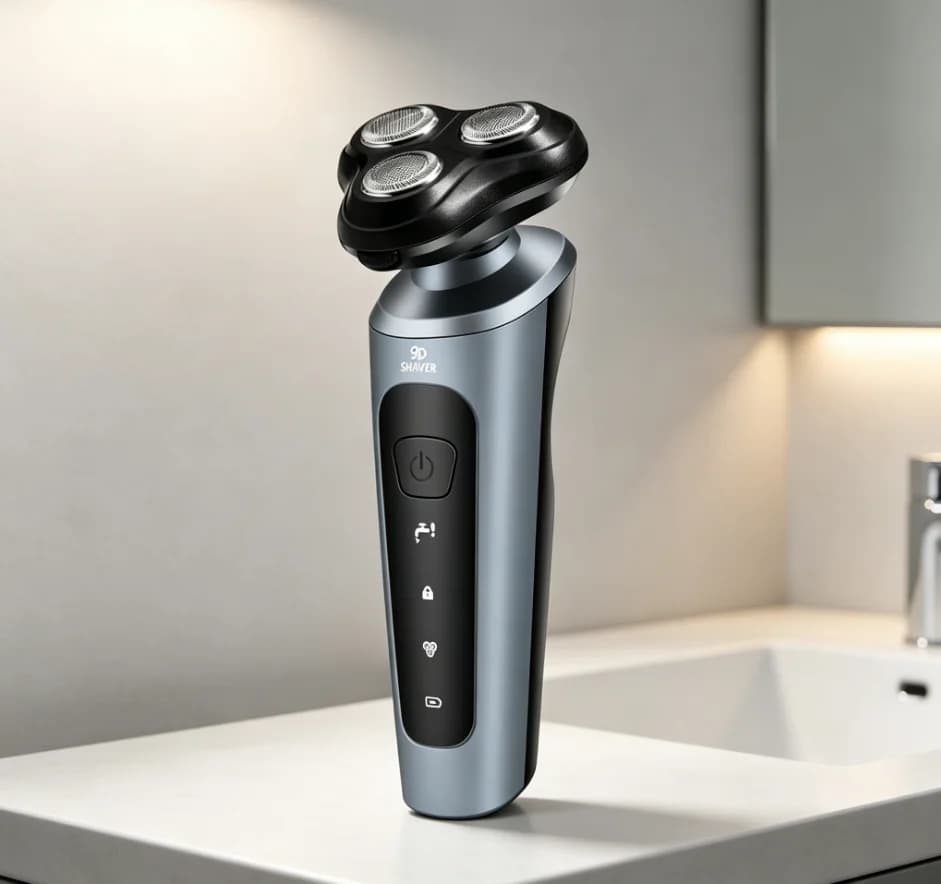 ماكينة حلاقة كهربائية مقاومة للماء، HTMCK للحلاقة الرطبة والجافة، شحن USB، محمولة للسفر ورحلات العمل والاستخدام المنزلي اليومي - 5