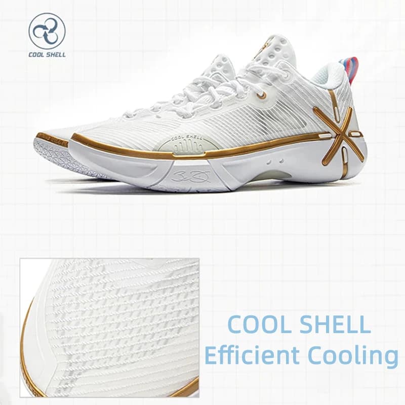 أحذية كرة السلة لي نينغ للرجال WADE SHADOW 6V2 في الملعب أحذية رياضية قابلة للارتداء BOOM Cushion أحذية رياضية داعمة مستقرة ABPV021 - 4
