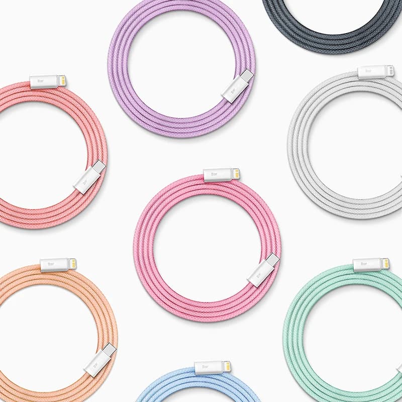 كابل Baseus USB C لهاتف آيفون 14 و13 و12 و11 برو ماكس Xs بلس، شحن سريع 20 واط، كابل Type C لنقل البيانات لأجهزة آيباد وماك بوك - 2