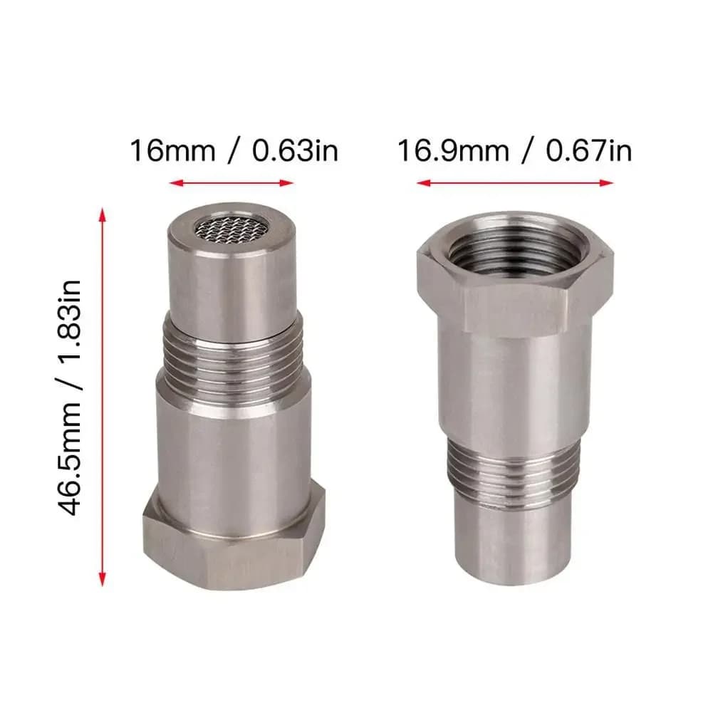 محول مستشعر الأكسجين للأداء على الطرق الوعرة M18X1.5، إصلاح مستشعر O2 لمحفز CSV، إكسسوارات سيارات للأداء - 3