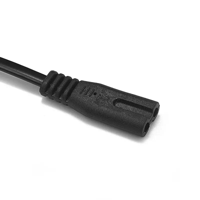 كابل طاقة IEC C7 أمريكي/أوروبي/أسترالي/بريطاني/ياباني، سلك تمديد طاقة على شكل رقم 8 لشاحن البطارية، الراديو المحمول، سوني PSP 3/4، الطابعة - 5