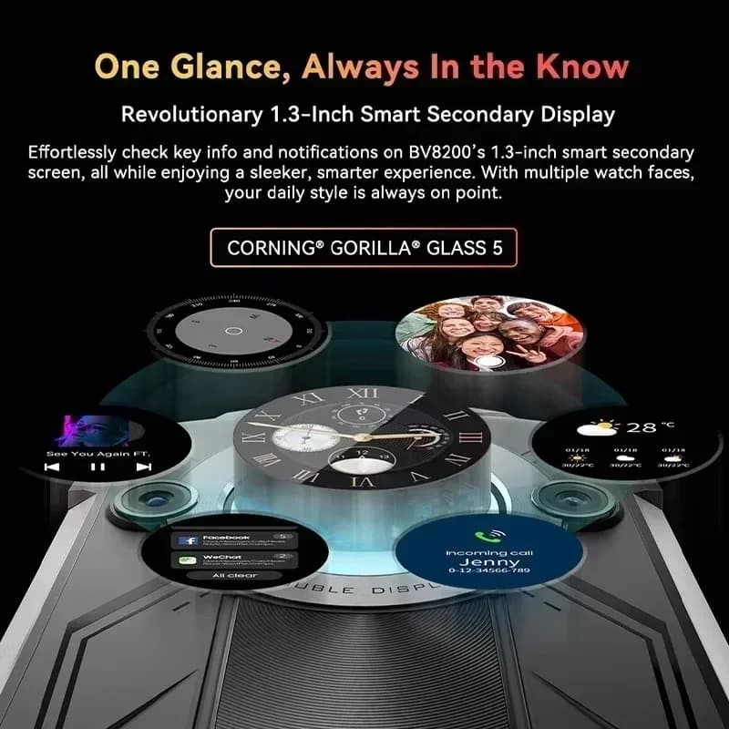 【World premiere】Blackview BV8200  Rugged phone 6.5" 2.4K 120Hz Display Helio G100 12GB 256GB NFC Flashlight Android 14 CellPhone - 3