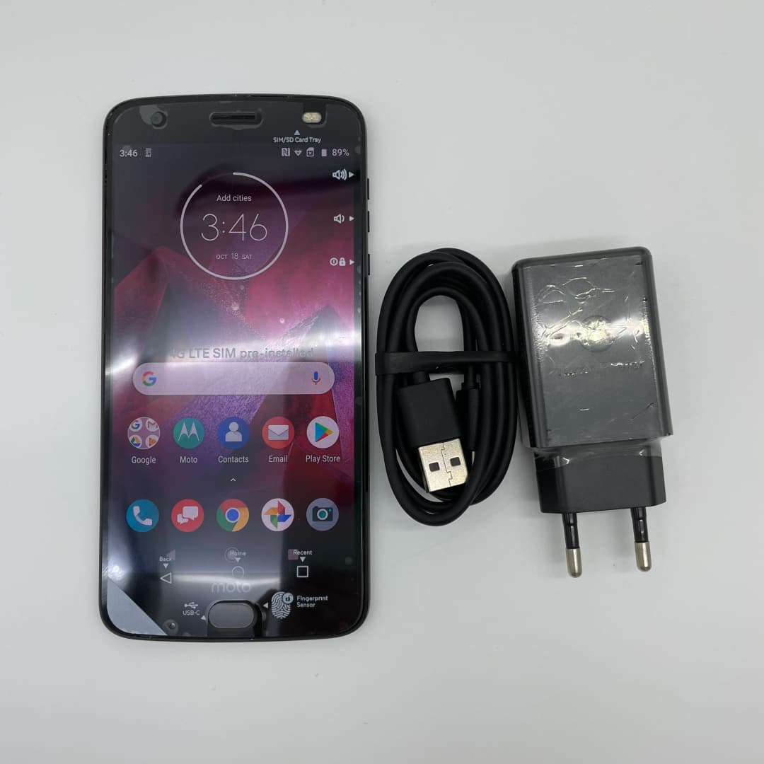 موتورولا موتو Z2 فورس XT1789 الأصلي مفتوح، 4 جيجا رام، 64 جيجا روم، 12 ميجا بكسل، 5.5 بوصة، 2730 مللي أمبير، أندرويد 7.1.1 - 6
