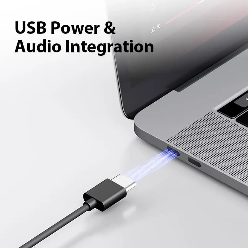 Edifier R20BT USB-Powered Speaker Bluetooth 6.0 Computer Speakers With Light Effects USB-C AUX Inputs - 4