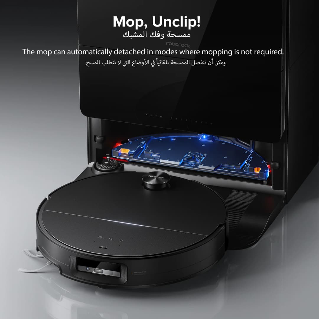 roborock Saros 10 Robot Vacuum and Mop 22000Pa Suction AI Obstacle Avoidance 3.14-inch Ultra Thin Intelligent Dirt Detection - 4