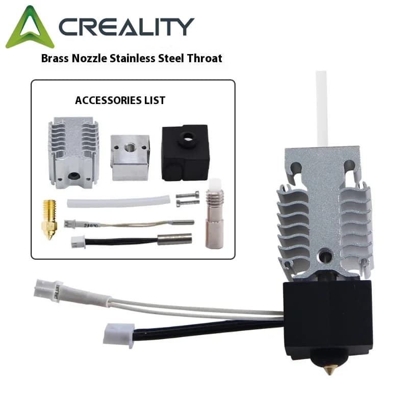 مجموعة فوهة ساخنة Creality Ender 3 V3 SE، تسخين وتبريد فعال، تشتيت الحرارة، فوهة من الفولاذ المقاوم للصدأ، إكسسوارات طابعة ثلاثية الأبعاد
