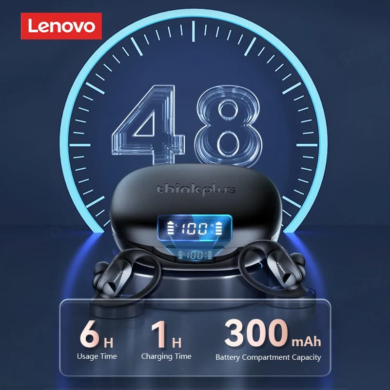 سماعات أذن رياضية لاسلكية لينوفو LP75 OWS بلوتوث 5.3 سماعات أذن مقاومة للماء ستيريو HiFi إلغاء الضوضاء سماعات ألعاب - 2