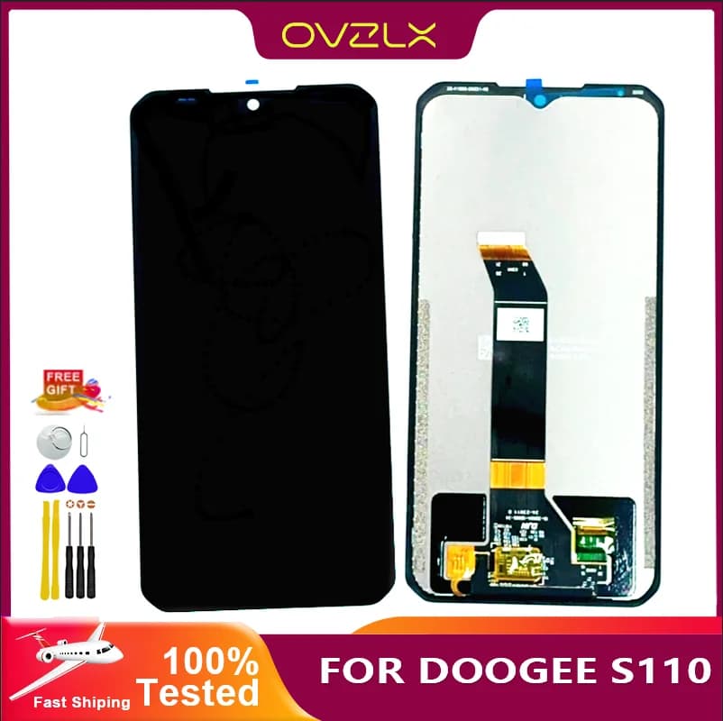 شاشة عرض LCD أصلية مقاس 6.58 بوصة من DOOGEE S110 مع محول رقمنة شاشة اللمس لاستبدال هاتف DOOGEE S 110 + الأدوات