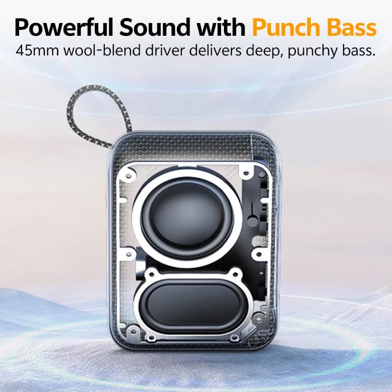 QCY SP2 Wireless Speaker Bluetooth 5.3 Deep Punch Bass IP67 Water Dust Proof TWS Stereo Subwoofer RGB Ambient Light Sound Box - 3