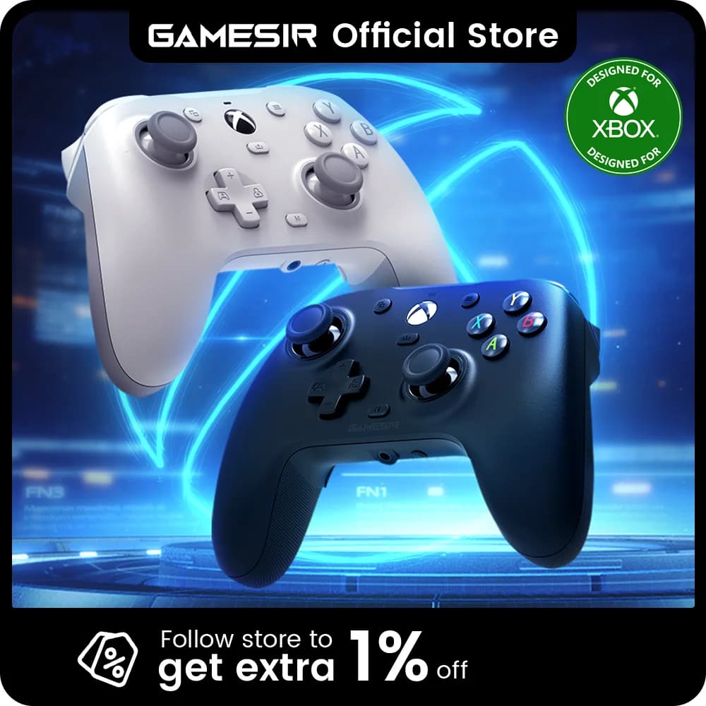 وحدة تحكم GameSir G7 HE لألعاب Xbox مع تأثير Hall لوحدة تحكم Xbox Series X وS وOne وأجهزة الكمبيوتر التي تعمل بنظام Steam وWindows
