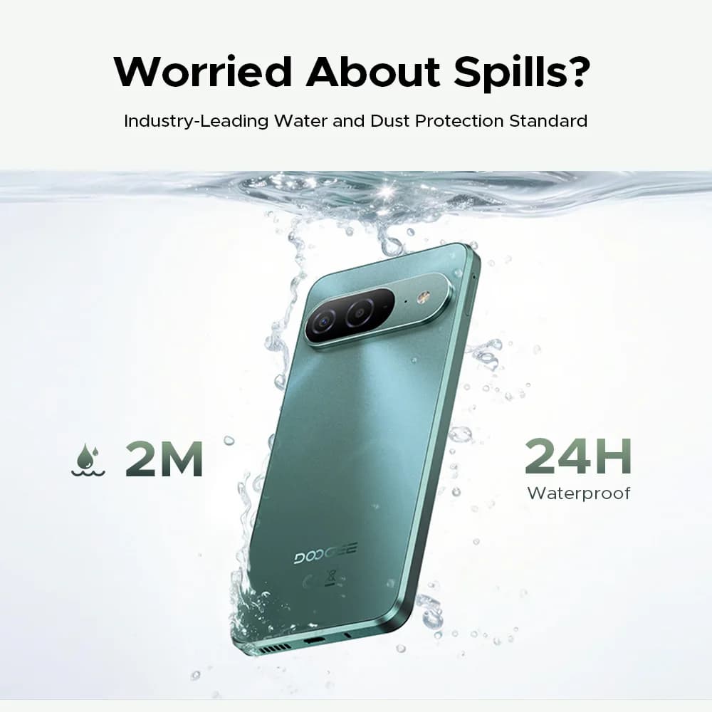 Global Version DOOGEE B10 Smartphone Android 16 7600mAh Battery 6GB 256GB 6.6'' Display 64MP AI Camera IP68 / IP69K Mobile Phone - 3