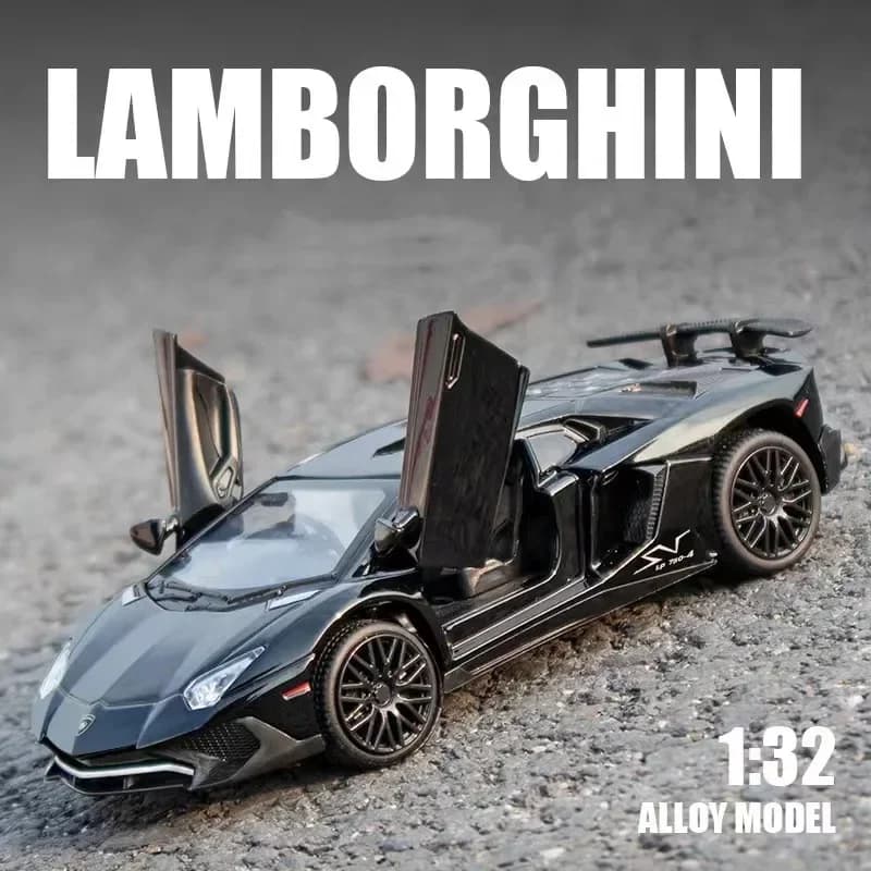 1:32 لامبورغيني SV LP750-4 سيارة رياضية من السبائك نموذج دييكاست ولعبة سيارة معدنية محاكاة نموذج سيارة هدايا الأطفال - 2
