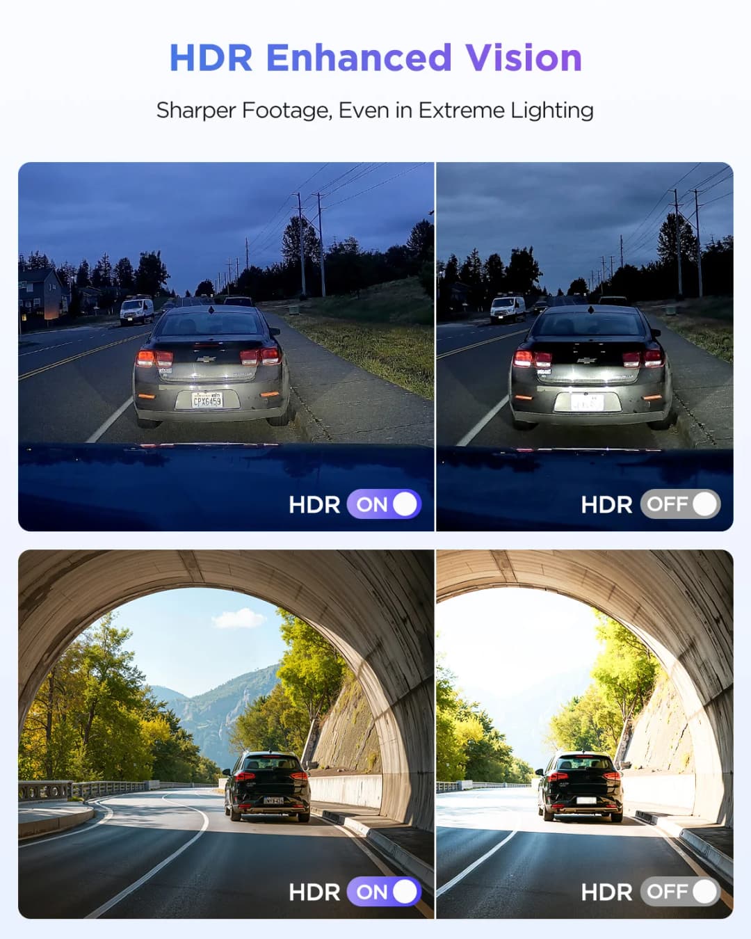 كاميرا لوحة قيادة VIOFO A119M Pro بدقة 4K HDR، مستشعر STARVIS 2 IMX678، كاميرا أمامية للسيارات، واي فاي 6، نظام تحديد المواقع رباعي الوضع، تحكم بالصوت - 4