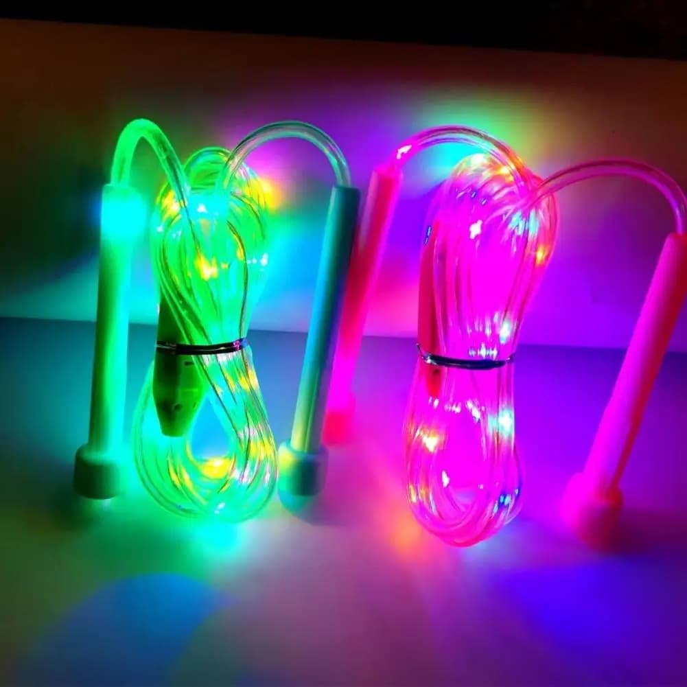 Illuminated Jump Rope Kids Night Exercise Fitness Training Entertainment Glowing Rope Skipping Fun Toys Optical Playing Led Lamp - 2