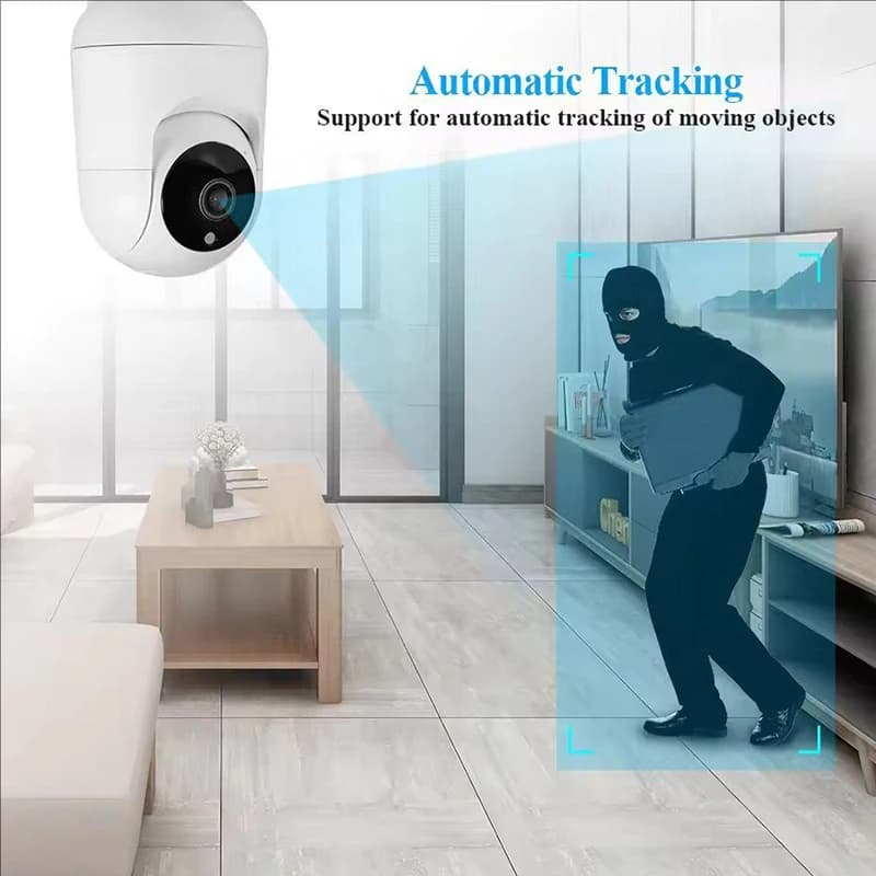 كاميرا Fuers بدقة 5 ميجابكسل بتقنية WiFi، Tuya الذكية للمنزل، داخلية لاسلكية، كاميرا مراقبة IP مع كشف الذكاء الاصطناعي وتتبع تلقائي، مراقبة أمنية للرضع - 3