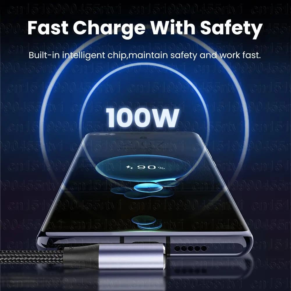 4.0 Right Angle Wire 90 Degree Data Cable 100W PD Fast Charging Line USB A to USB Type C Cable For Laptop Mobile Phone - 5
