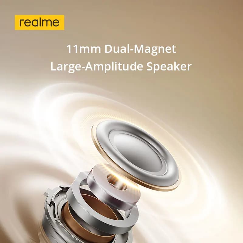 realme Buds Clip OWS Ear Clip Headphones AI ENC Call Noise Cancellation AI Translator Up to 36H Batter Life IP55 Bluetooth 5.4 - 5