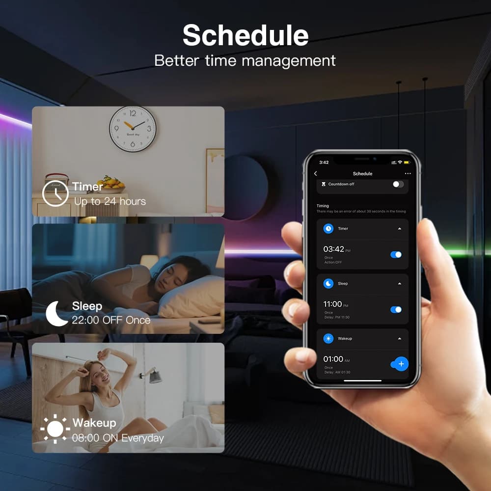 وحدة تحكم Tuya SPI Pixel LED RGBCCT RGBW RGB إضاءة ديناميكية مزامنة الموسيقى واي فاي / ZigBee حياة ذكية مساعد Google Alexa Yandex - 5
