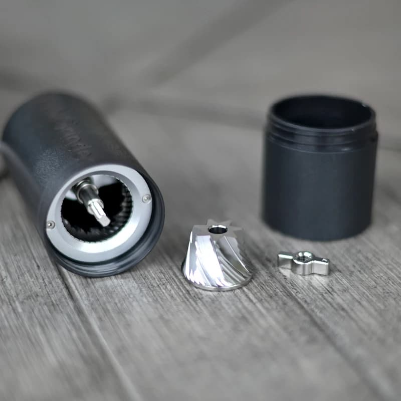 KINGrinder P0/P1/P2 Lightweight Manual Hand Coffee Grinder for Moka pot Drip with Assembly Consistency Stainless Steel - 4