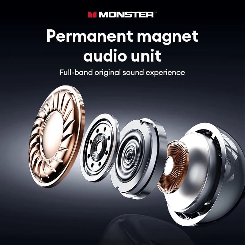 سماعات أذن Monster MQT65 OWS بلوتوث 6.0 جودة صوت HiFi مكالمة HD سماعات رأس لاسلكية مشبك أذن إلغاء الضوضاء سماعات أذن رياضية - 5