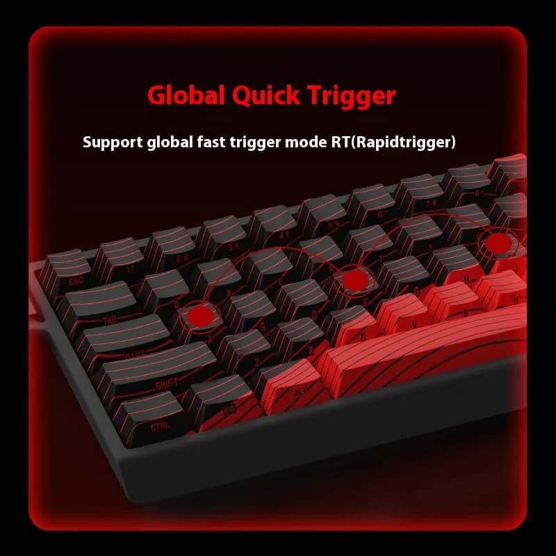 Madcatz Mad60/Mad68 HE 8K لوحة مفاتيح ميكانيكية سلكية مع مفاتيح مغناطيسية، 60%/68% تخطيط، زناد سريع، إضاءة RGB - 3