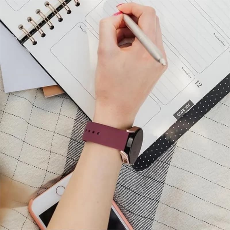 20mm 22mm Silicone strap For Samsung Galaxy watch 6 5 5 pro 4 Classic Active 2 Gear S3 sport bracelet Huawei GT 2/e/3/4 pro band - 4