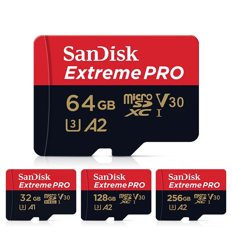 سان ديسك اكستريم برو فلاش 128 جيجابايت بطاقة مايكرو اس دي SDXC UHS-I 400 جيجابايت 256 جيجابايت 64 جيجابايت U3 V30 بطاقة ذاكرة محول لكاميرا دي جي اي - 3