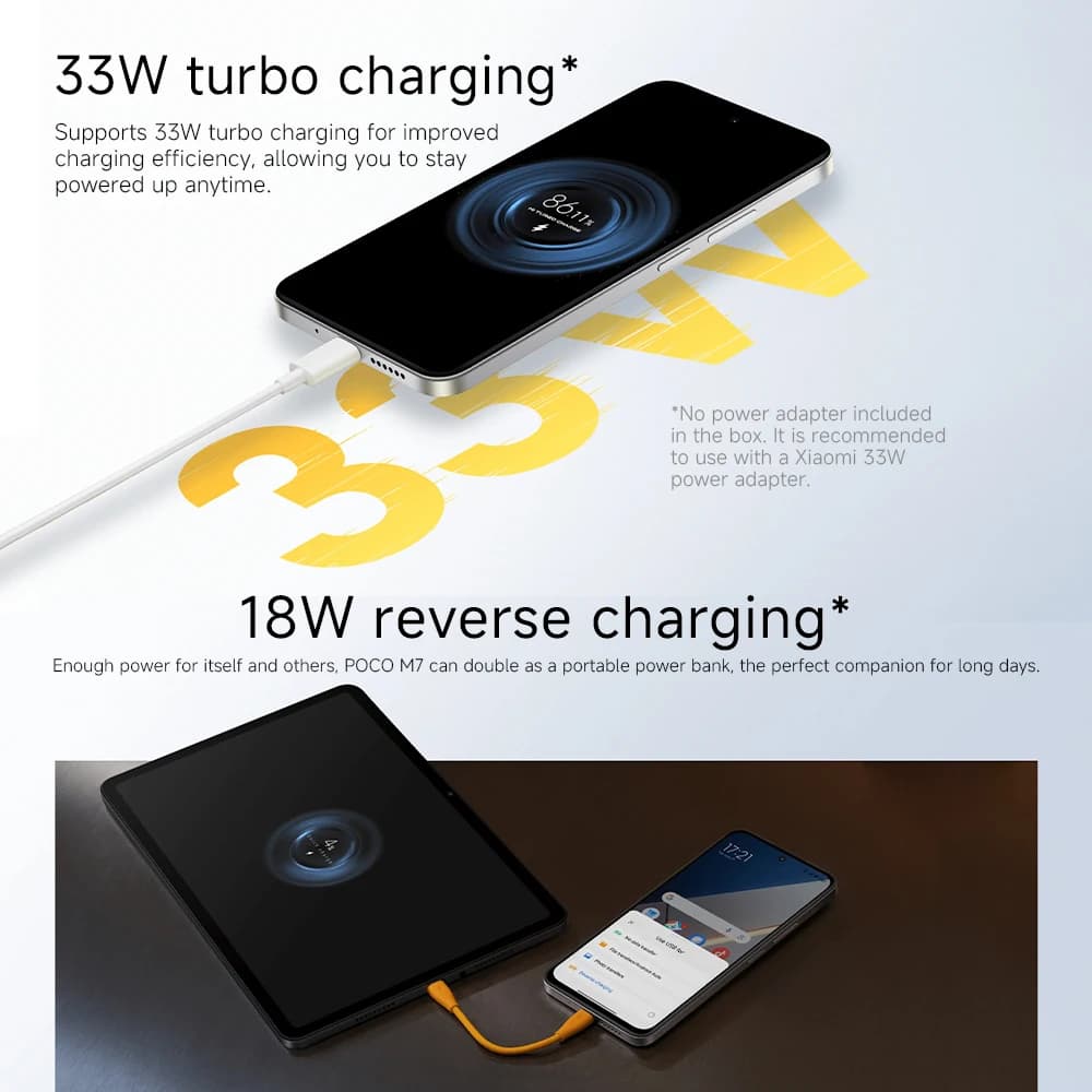 Original POCO M7 Global Version Smartphone Snapdragon 685 6.9" 144Hz FHD+ DotDisplay 50MP 7000mAh 33W Fast Charging NFC - 4