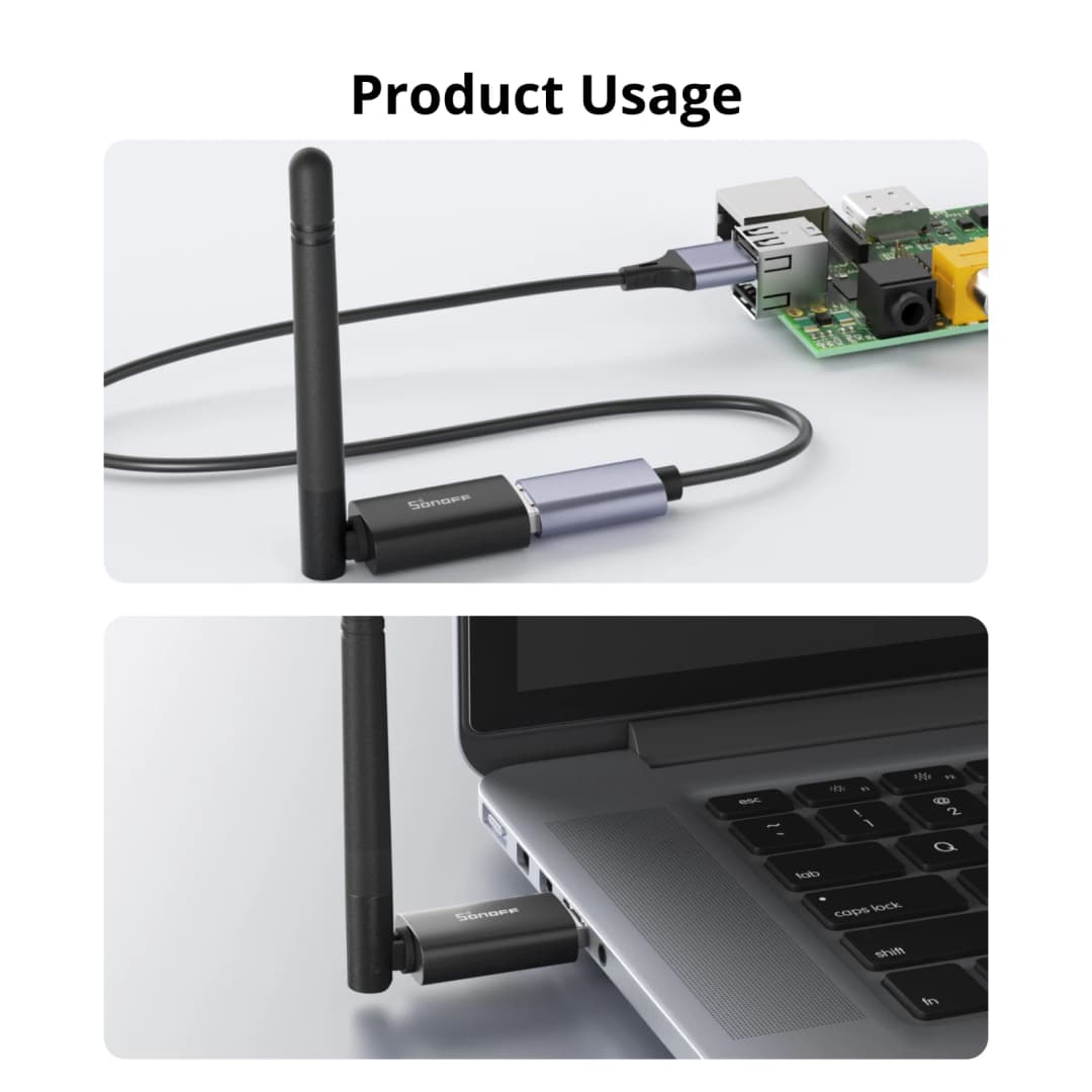 سونوف Dongle Lite MG21 محول زيجبي/ثرد USB Dongle-LMG21 شريحة EFR32MG21 توافق واسع مع المنصات يعمل مع Zigbee2MQTT OpenHAB - 4