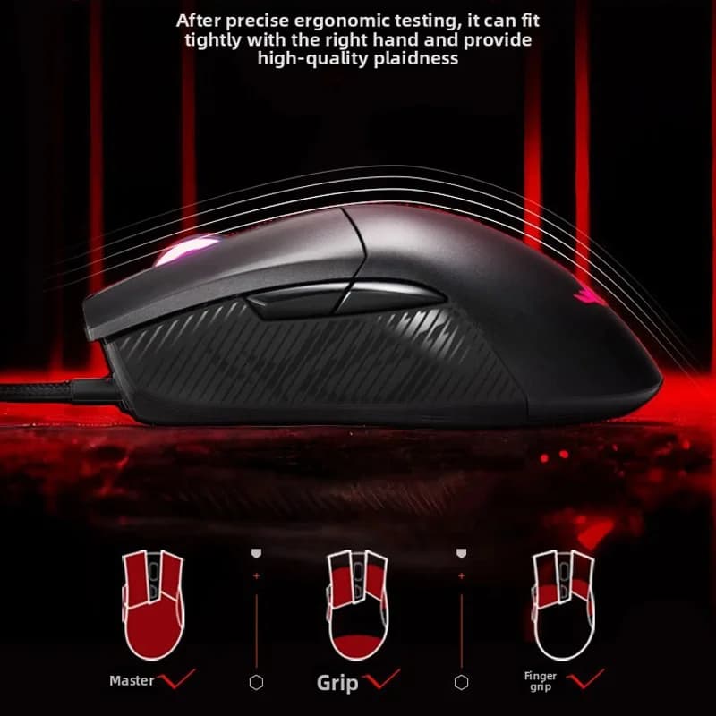 Asus ROG Glaive 2 Standard Edition Mouse RGB Optical E-Sports Pressure Gun Wired Gaming Laptop Divine Light Sync - 4