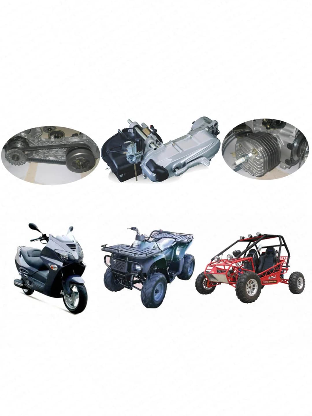 مروحة متغير CVT مقاس 95 مم و15T و17T لدراجات Yamaha JOG 50 و90 و100 و1PE40QMB و4DM وVento وZIP وKeeway وF-act وMatrix وFlash وARNATV وBuggy - 5