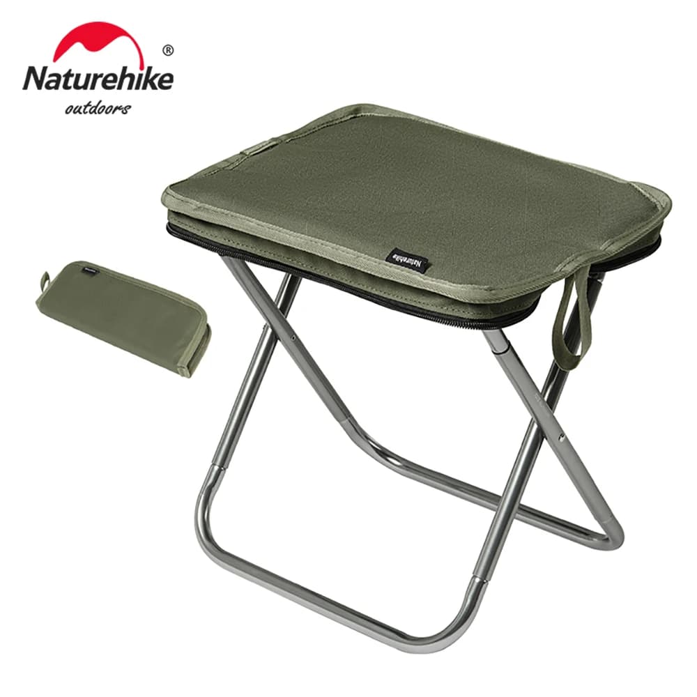 Naturehike Camping Chair Outdoor Lightweight Aluminium Folding Chairs Portable Fishing Stool Thickening Sponge Hiking Stool Seat