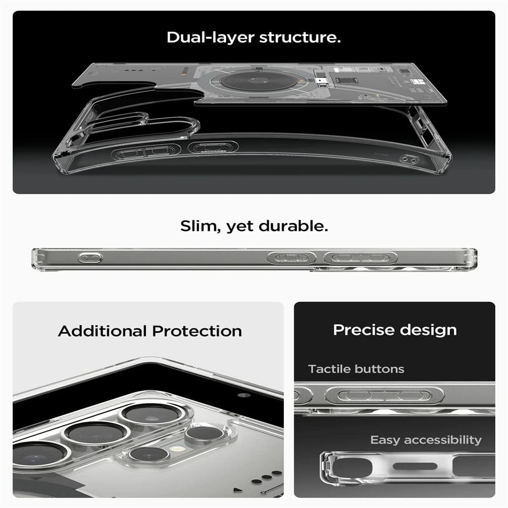 Spigen لهاتف Samsung Galaxy S25 Ultra S26 S24 S23 Ultra Plus غطاء ناعم مغناطيسي هجين Ultra لهاتف Magsafe غطاء ناعم شفاف - 5
