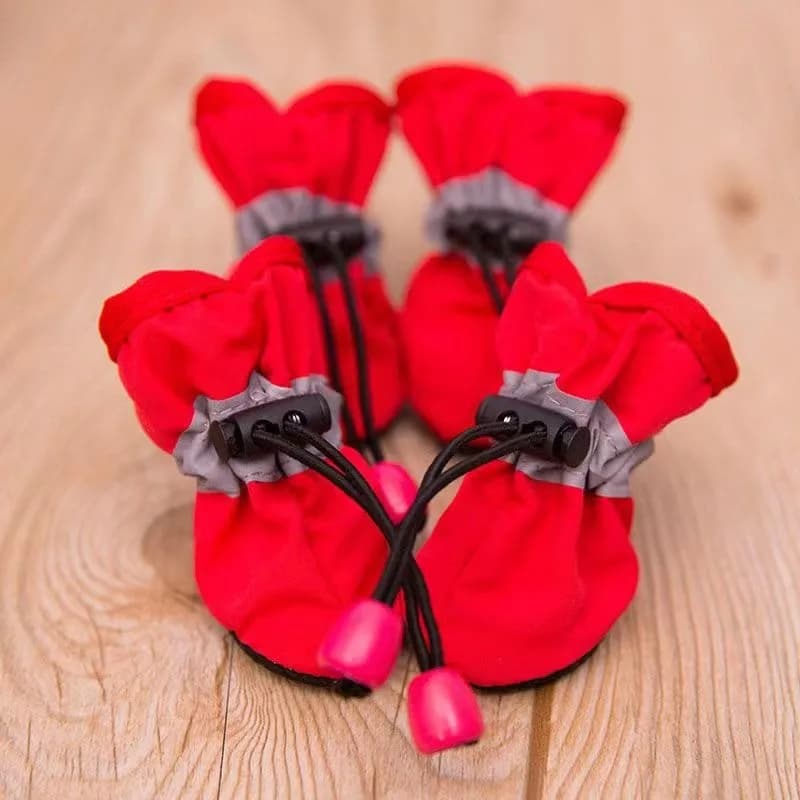 4PCS Small Dog Shoes Hiking Boots Waterproof Dog Shoes Medium Slippers for Puppy Boots Shoes for Small Dogs XGX01 - 4