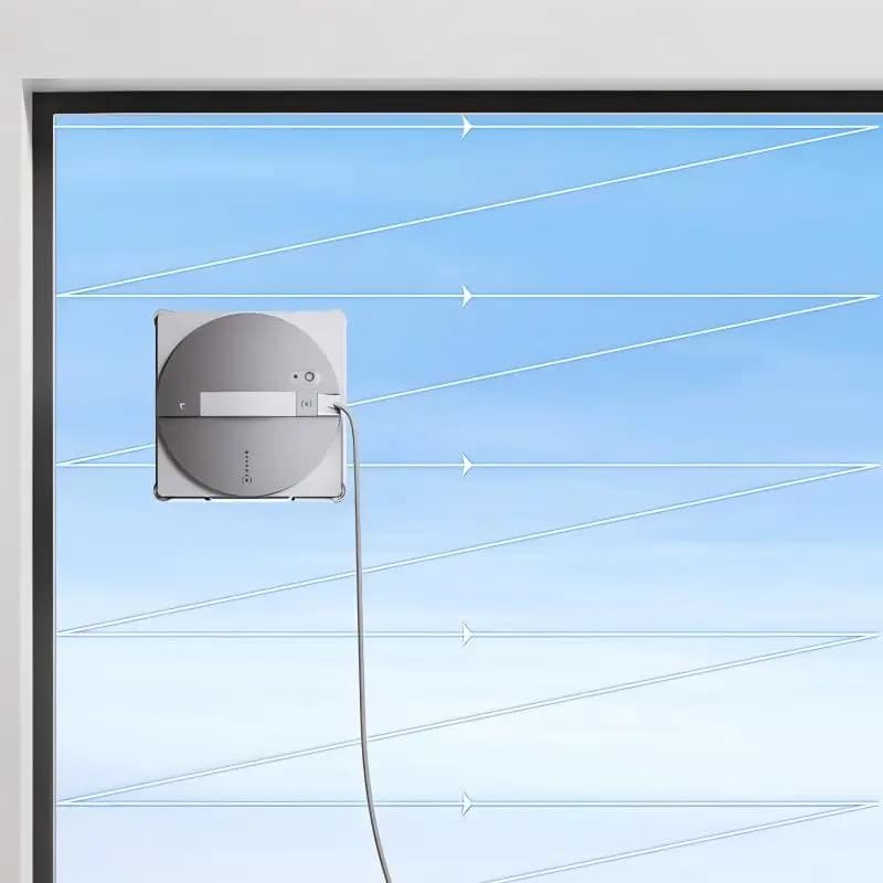 محطة قاعدة قماش تنظيف تلقائية لجهاز تنظيف النوافذ ECOVACS Water Jet Window Cleaning Robot W3 - أداة سحرية لتنظيف النوافذ - 4