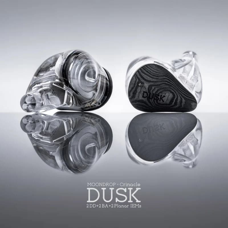 MOONDROP x Crinacle DUSK 2DD+2BA+2Planar In-ear Headphone with 0.78 2pin Cable Earphone 3.5mm/USB-C Plug - 3