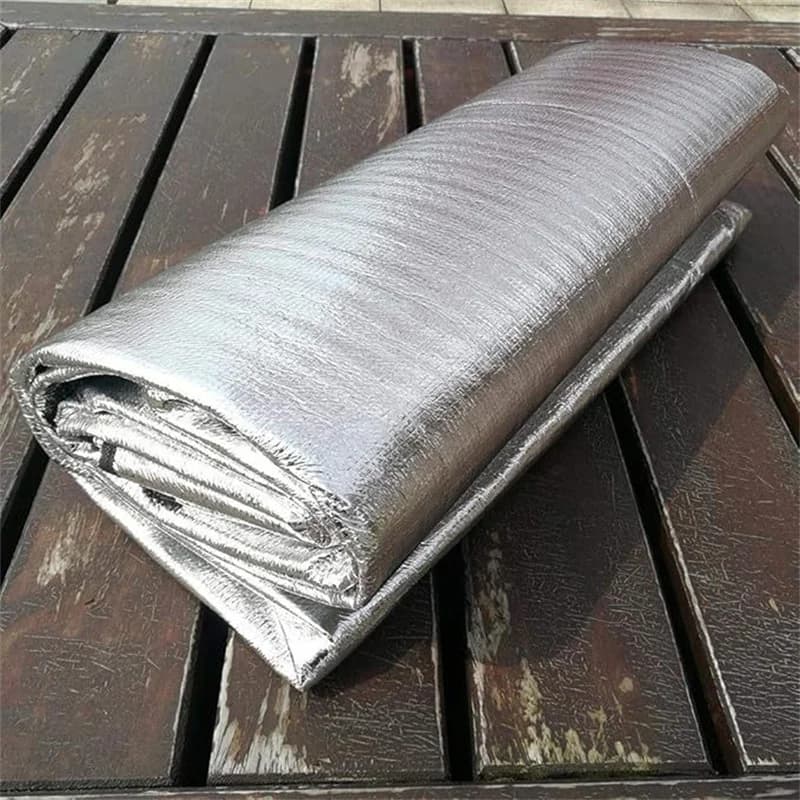 Camping Mat Foam Foil Blanket Aluminum Insulation Foam Foil Mat Sleeping Pad Thermal Outdoor Tent Footprint Reflecting Heat - 6