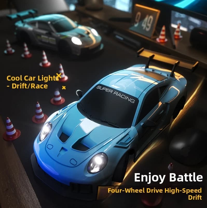 2025 جديد، إصدار محدود سيارة سباق Rc Drift GT3 RS 911 mi SU7 مقاس 1:24، هدية سباق للأطفال مع جهاز تحكم عن بعد عالي السرعة - 4
