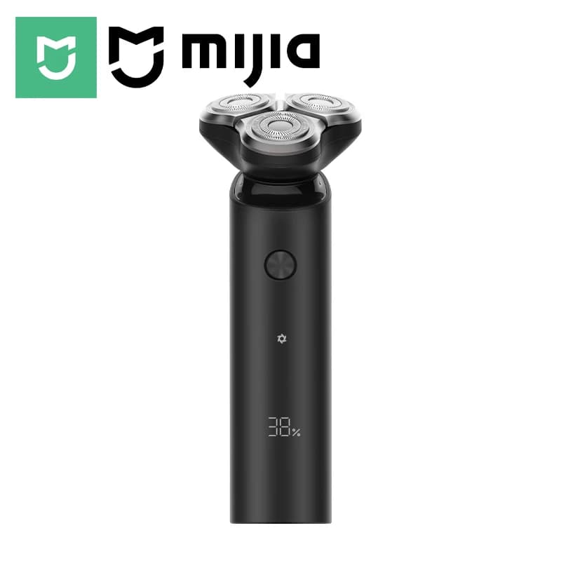 ماكينة حلاقة كهربائية MIJIA S500 للحلاقة الجافة والرطبة بشفرة ثلاثية وقصاصة لحية ورأس عائم للرجال