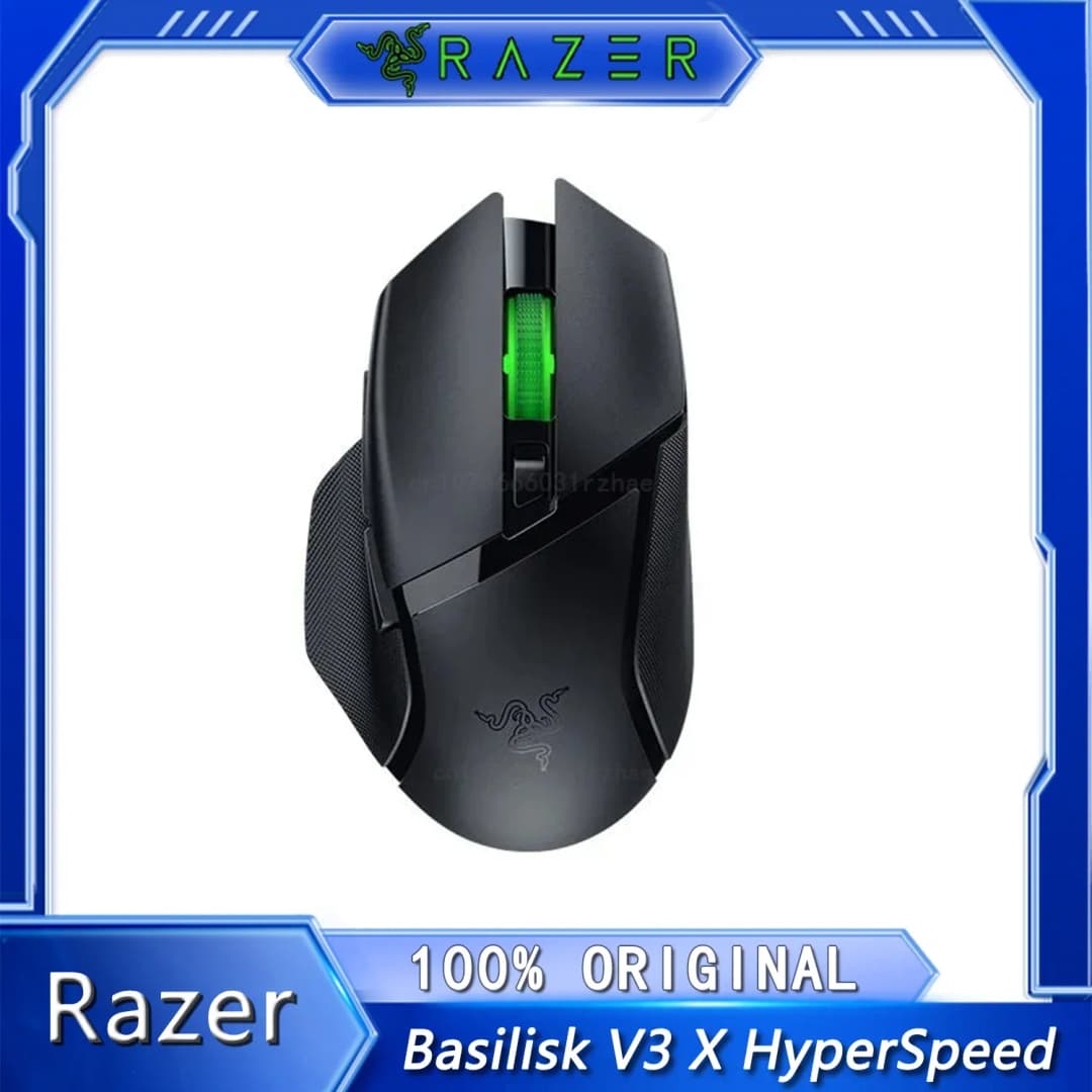 ماوس ألعاب لاسلكي قابل للتخصيص Razer Basilisk V3 X إضاءة RGB (2.4 جيجاهرتز) وبلوتوث مستشعر بصري 18000 نقطة في البوصة