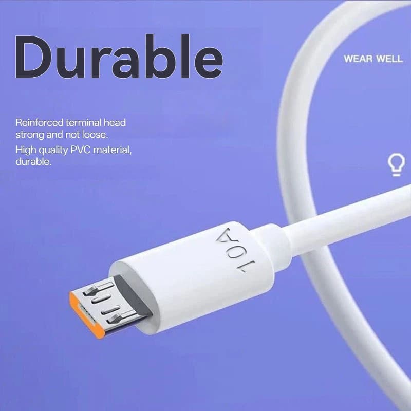 3 قطع كابل مايكرو USB NNBILI 10A شحن سريع سلك USB لهواتف سامسونج جالاكسي S7 S6 PS4 MP3 TV هواتف أندرويد كابلات بيانات - 4