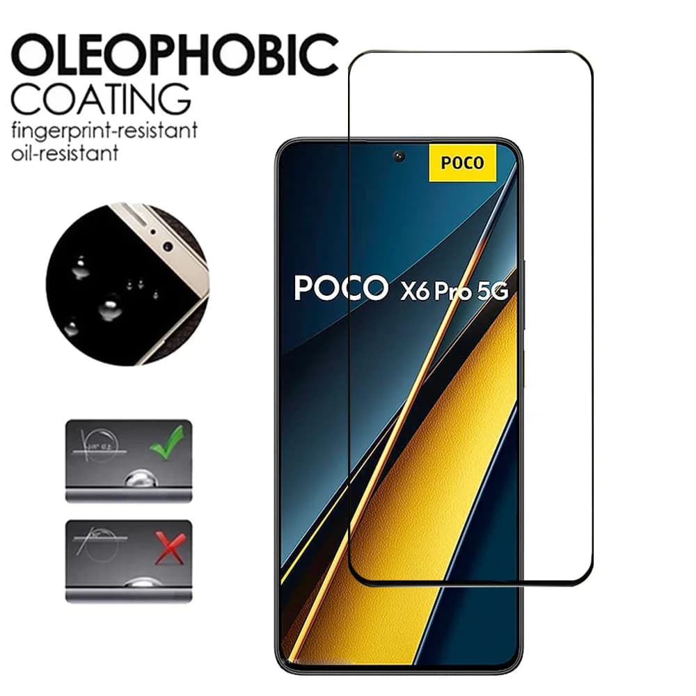 واقي شاشة زجاجي mica Poco F8 Ultra F7 X7 X6 F6 Pro 5G زجاج Little X6 X5 F5 Pro زجاج مقوى لجهاز Xiaomi Poco F7 Ultra زجاج أمامي لهاتف Poco X7 Pro - 4