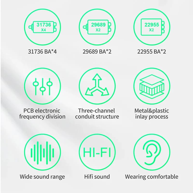 سماعات أذن KZ AS16 برو داخل الأذن 16BA بتقنية المحرك المتوازن HIFI بيس مراقب سماعات إلغاء الضوضاء سماعات أذن رياضية - 5
