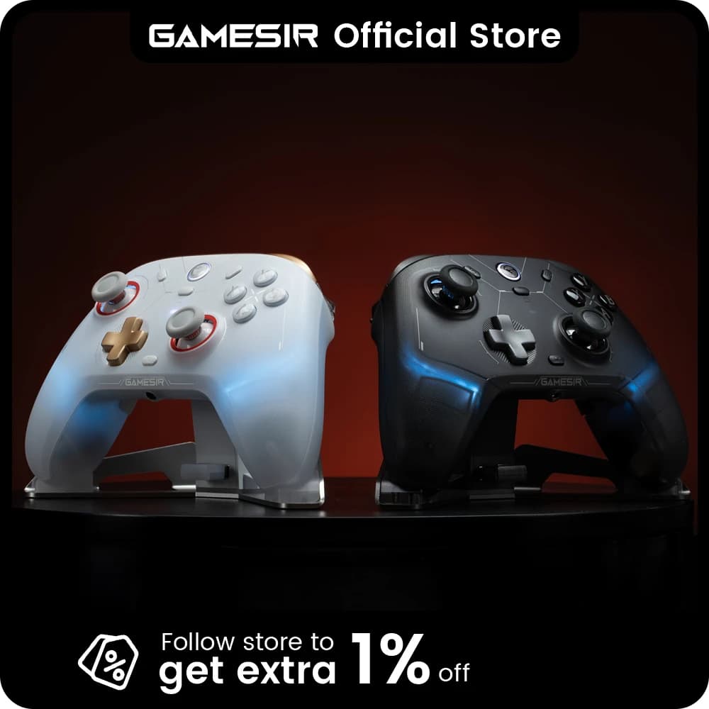وحدة تحكم لاسلكية GameSir Cyclone 2 لنينتندو سويتش 2 / آيفون / أندرويد، ذراع تحكم بلوتوث مع زناد تأثير هول