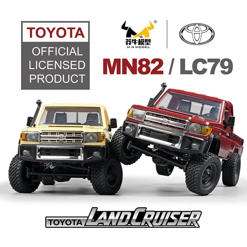 ZWN MN82 سيارة Rc كلاسيكية 1:12 مع إضاءة LED، محاكاة كاملة، LC79، 4WD، تحكم عن بعد، مركبة لاقط، نموذج لعبة - 6